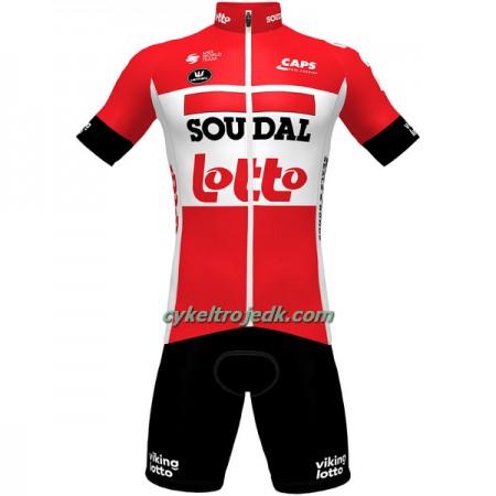 Cykeltøj + Cykelshorts 2022 Lotto Soudal Rød Hvid